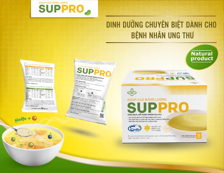 Suppro – Sản phẩm dinh dưỡng chuyên biệt dành cho bệnh nhân ung thư