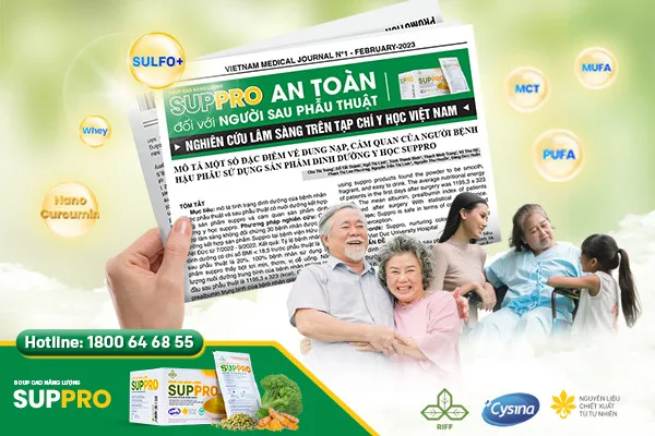 NGHIÊN CỨU LÂM SÀNG của SUPPRO tại Bệnh viện Việt Đức được công bố trên tạp chí Y học Việt Nam