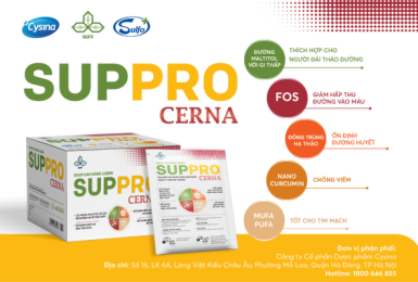 Suppro Cerna - Dinh dưỡng thảo dược chuyên biệt cho người tiểu đường